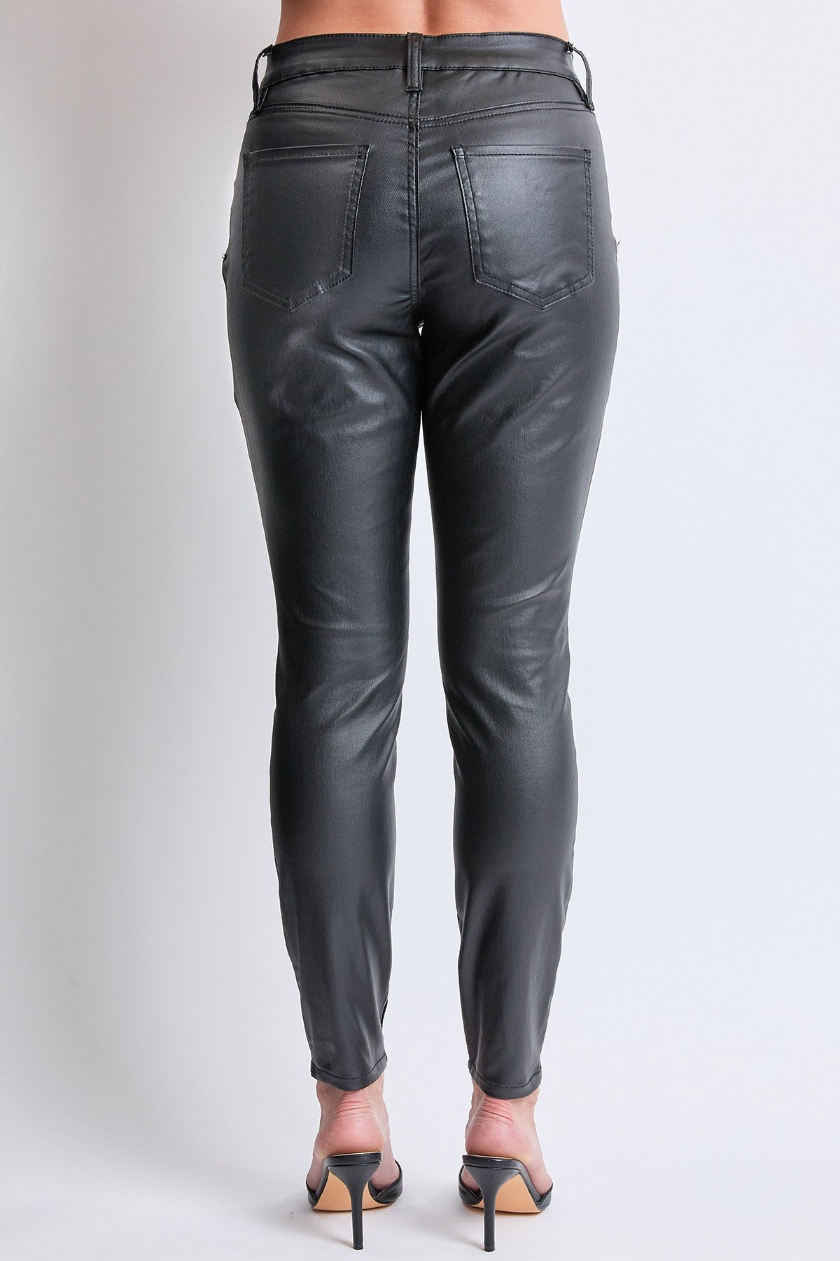 Junior High Rise Skinny Faux Leather Pants, Pack of 12