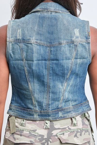 Junior Denim Vest, Pack Of 6