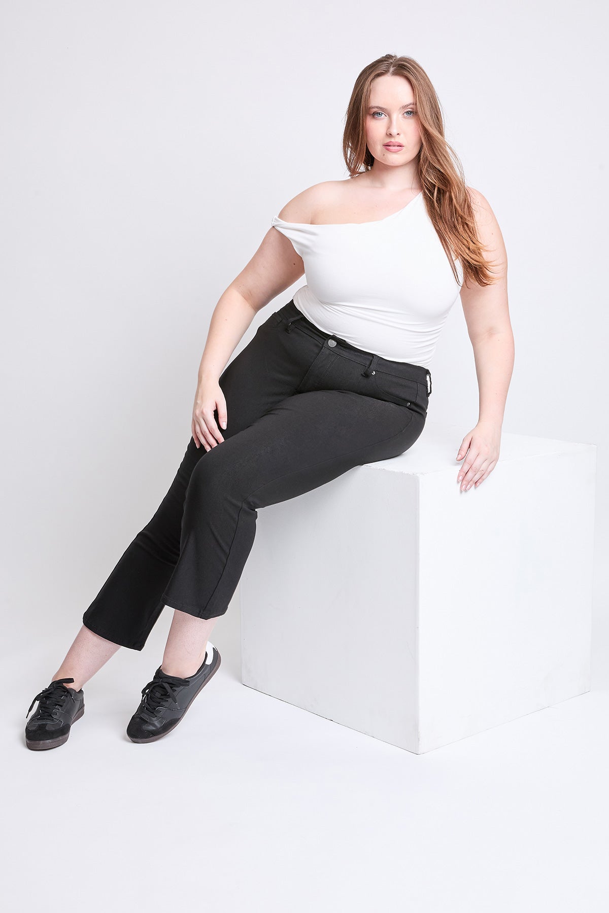 Plus Hyperstretch Cropped Kick Flare Pants - Pre-Order, Pack of 6 (SHIP 11/08/24)