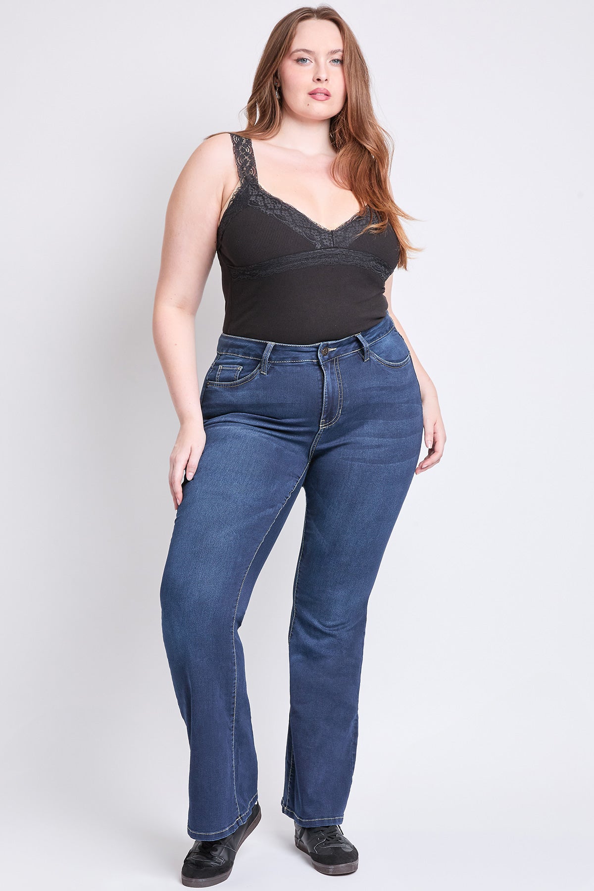 Plus Size Hyper Denim Super Stretchy Flare Jean, Pack Of 6