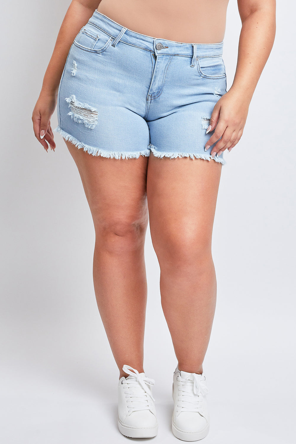 Plus size jean shorts for juniors hotsell