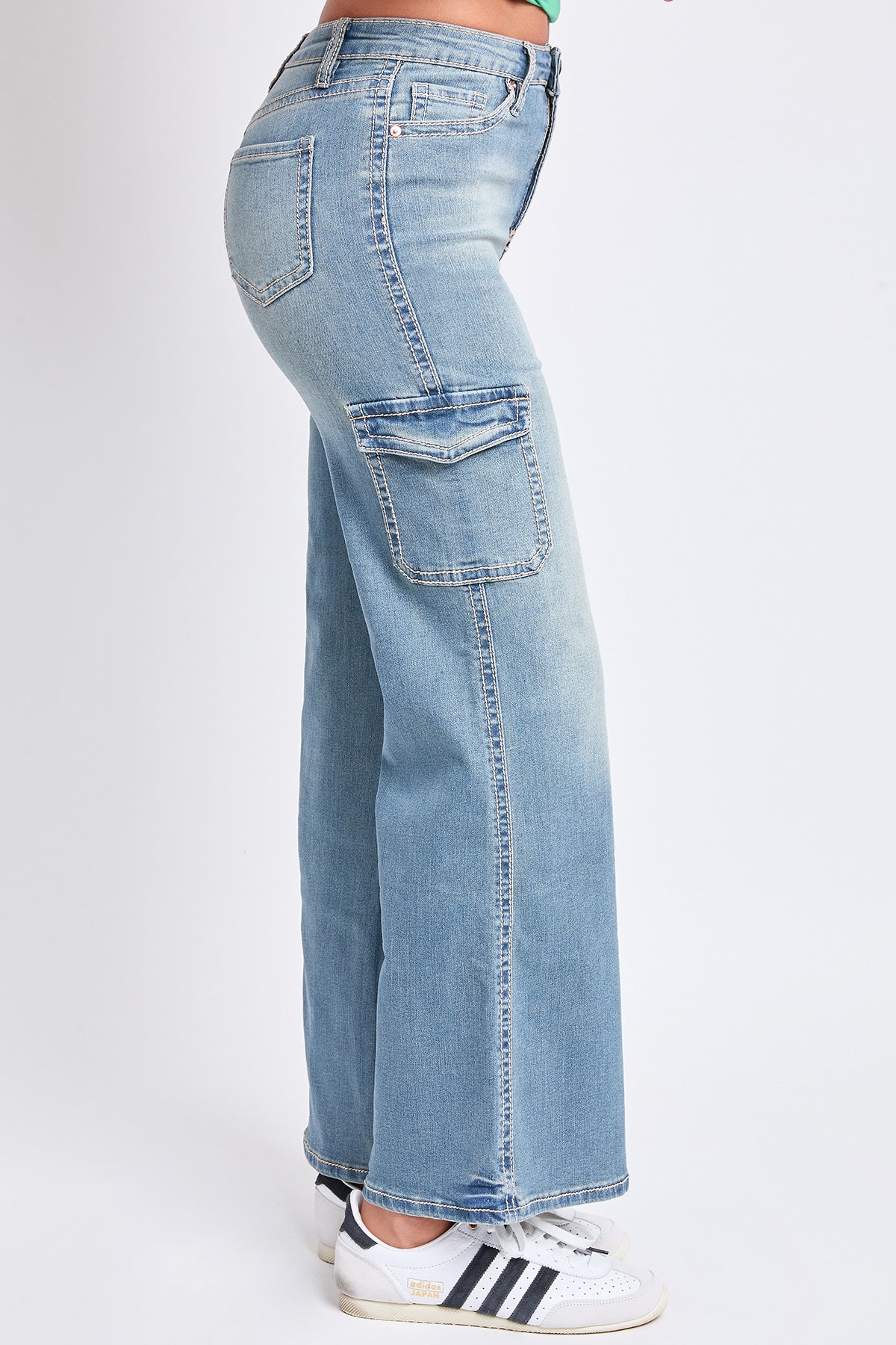 High Rise Heavy Stitch Skater Wide Leg Jeans, Pack of 12