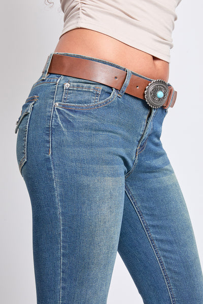 Mid Rise Bootcut Jeans W/ Caramel Brown Belt, Pack of 12