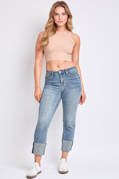 Dixie High Rise Mega Cuff Cropped Straight Leg Crop, Pack of 12