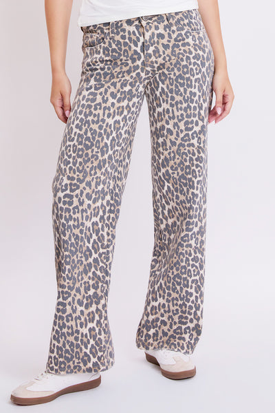 Low Rise Animal Print Wide Leg Pant, Pack of 12