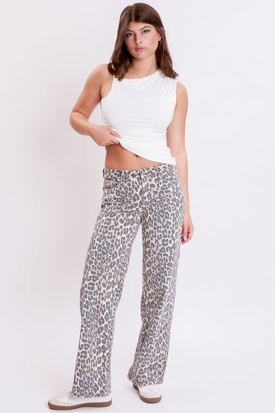 Low Rise Animal Print Wide Leg Pant, Pack of 12