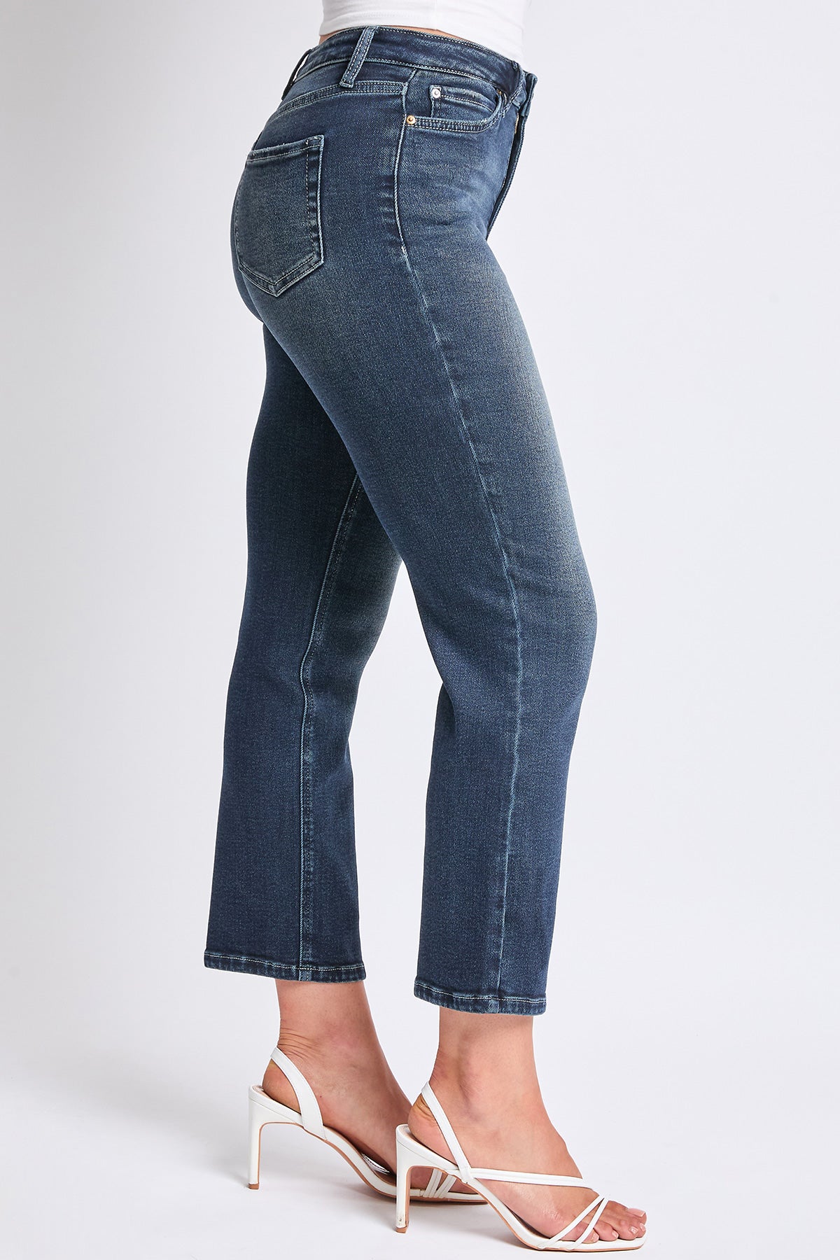 High Rise Vintage Stretch Straight Leg Crop Jeans, Pack of 12