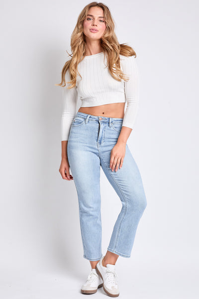 High Rise Vintage Stretch Straight Leg Crop Jeans, Pack of 12