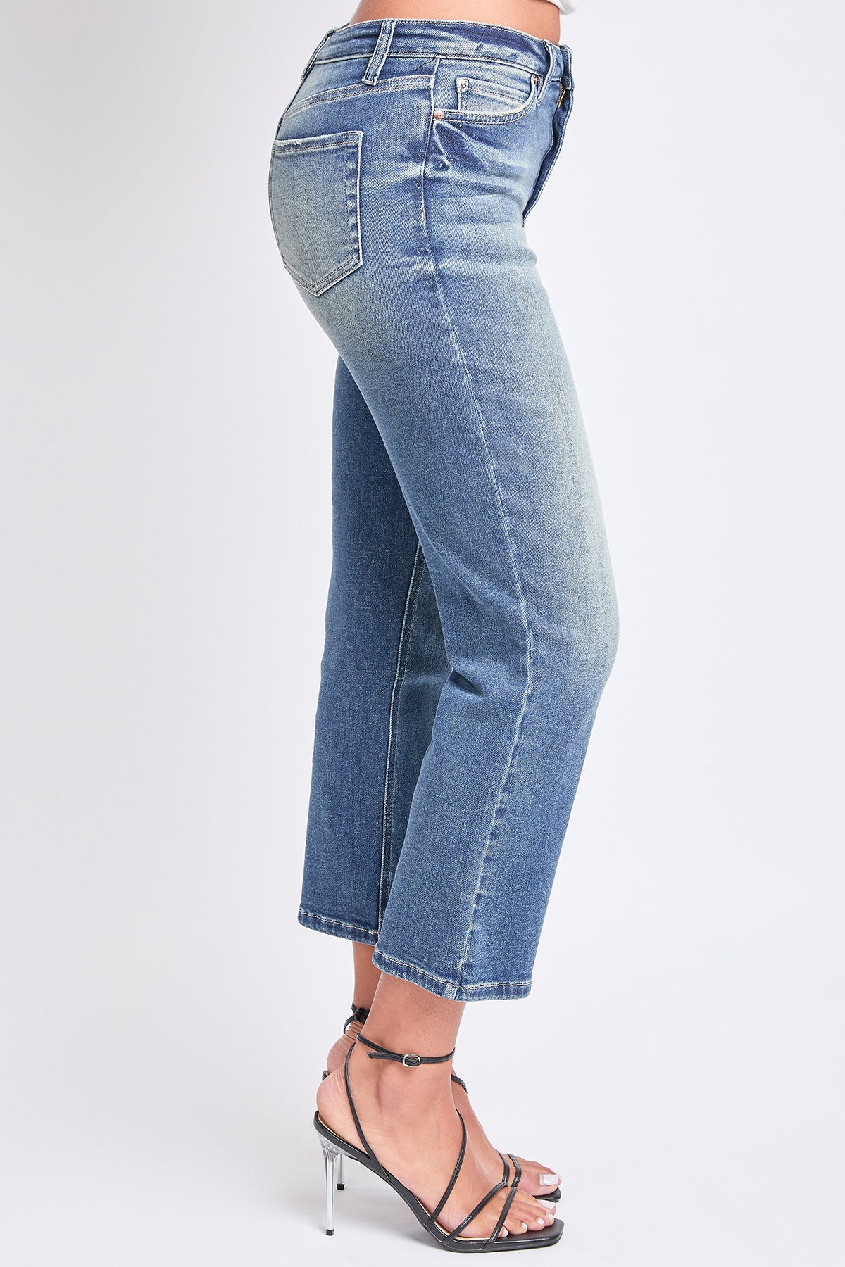 High Rise Vintage Stretch Straight Leg Crop Jeans, Pack of 12