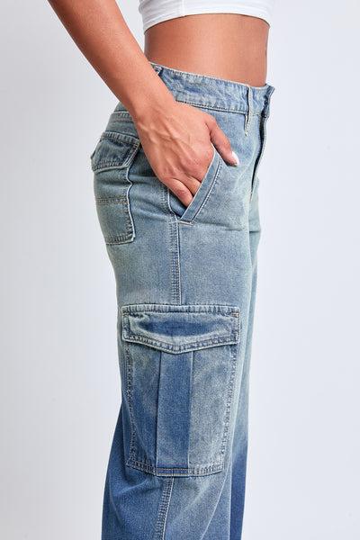 Junior Relax Fit Cargo Wide Leg Rigid Jeans, Pack of 12