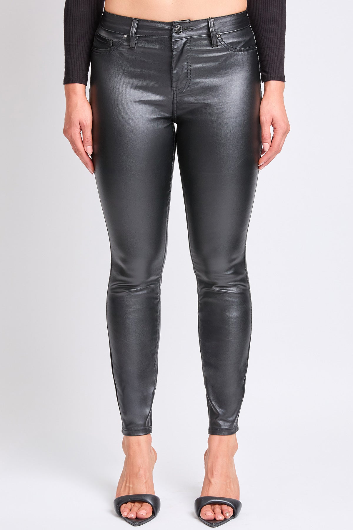 High Rise Skinny Faux Leather Pants, Pack of 12