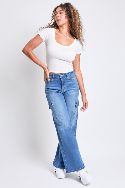 High Rise Wide Leg Skater Cargo Jeans PRE-ORDER, Pack of 12 (SHIP 10/25/24)