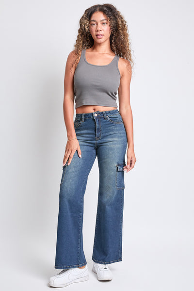 High Rise Wide Leg Skater Cargo Jeans PRE-ORDER, Pack of 12 (SHIP 10/25/24)