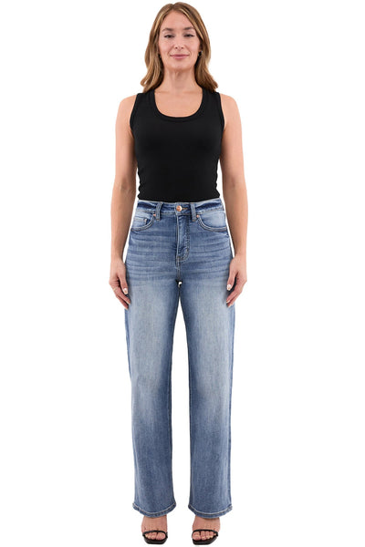 Hailey High Rise Slim Wide Leg Jeans