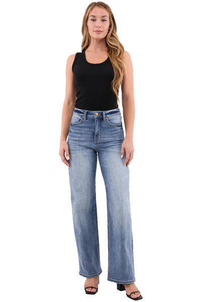 Hailey High Rise Slim Wide Leg Jeans