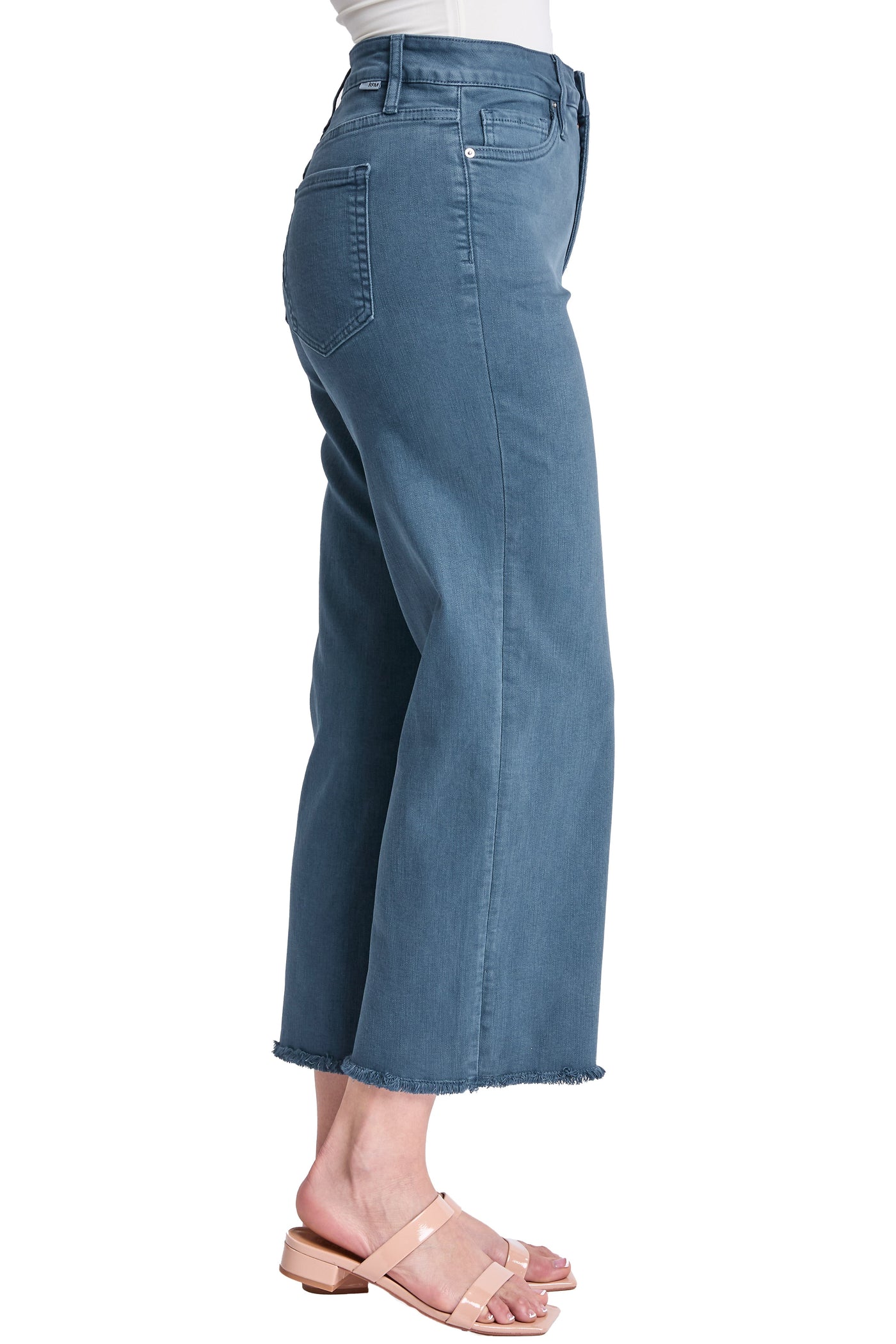 Chloe High Rise Cropped Wide Leg Jeans