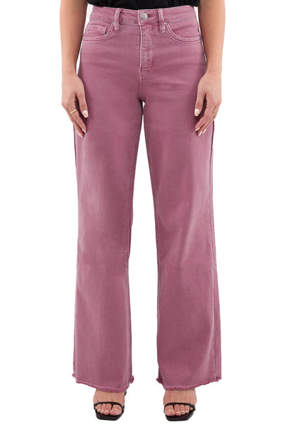 Chloe High Rise Frayed Wide Leg Pants