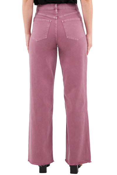 Chloe High Rise Frayed Wide Leg Pants