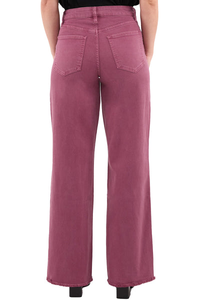 Chloe High Rise Frayed Wide Leg Pants