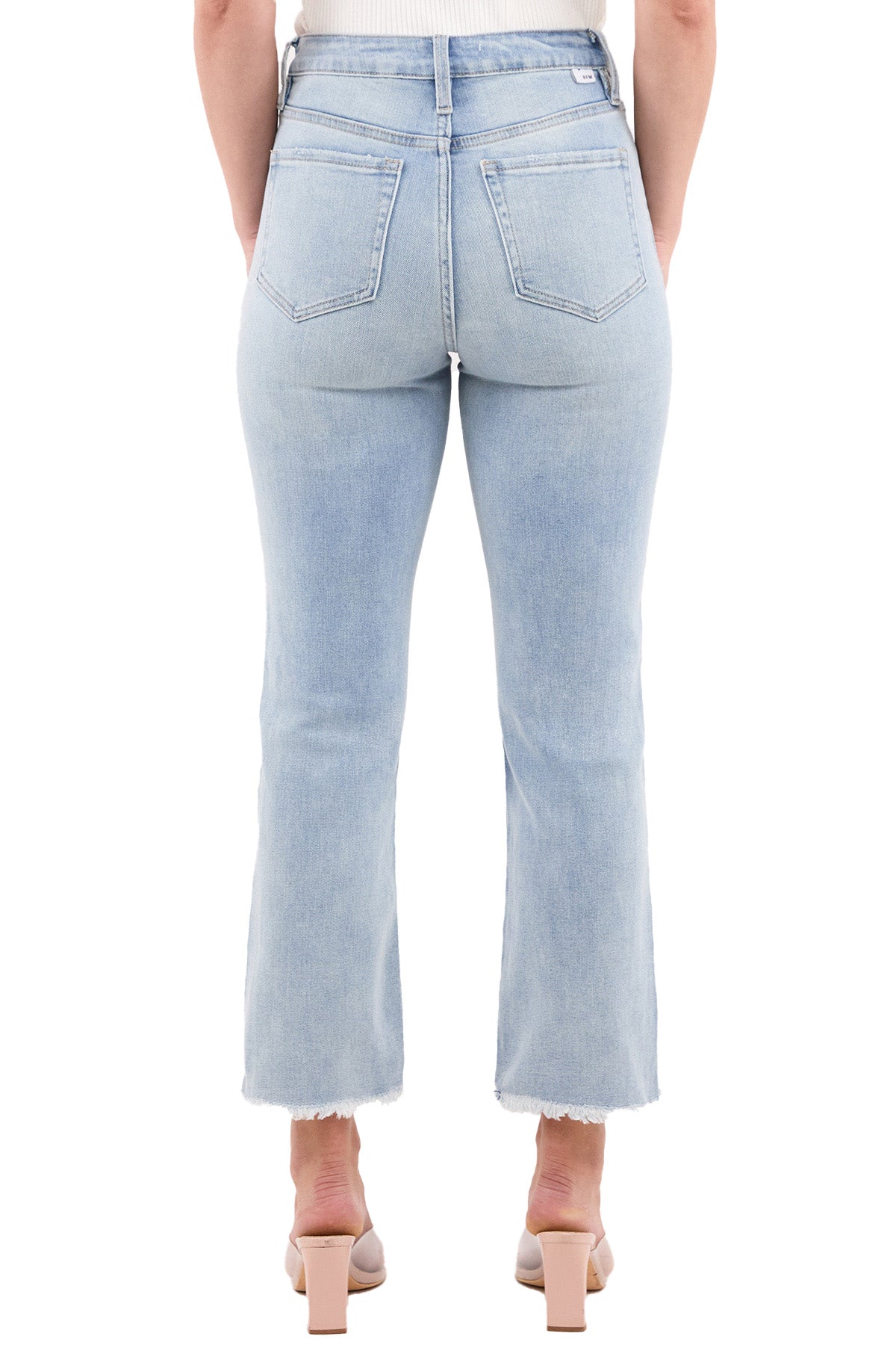 Dylan High Rise Cropped Straight Leg Jeans