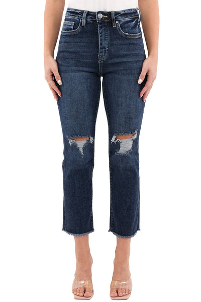 Dylan High Rise Cropped Straight Leg Jeans