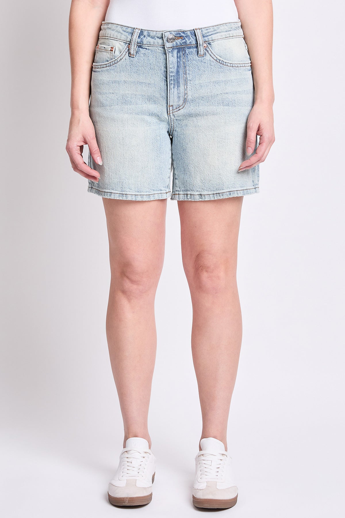 Mid Rise Long Denim Shorts, Pack of 12