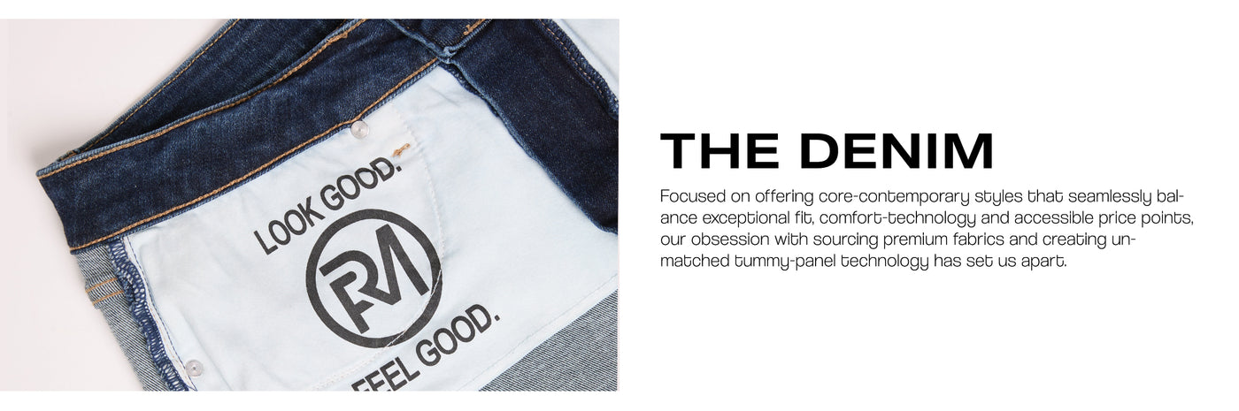 About us page website banner featuring the Denim part