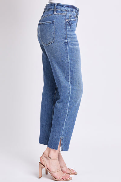 High Rise Cropped Straight Leg Jean Tummy Control, Pack of 8